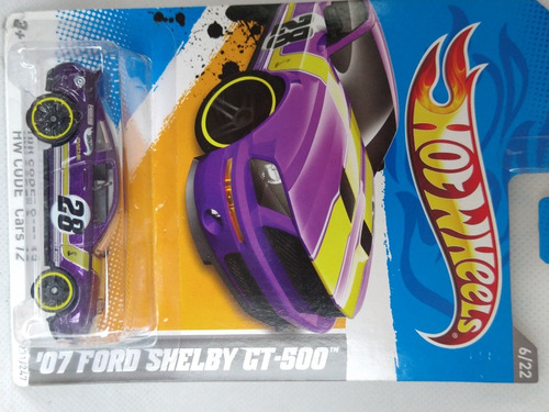 Hot Wheels 07 Ford Shelby Gt-500 Coche Coleccion 2012