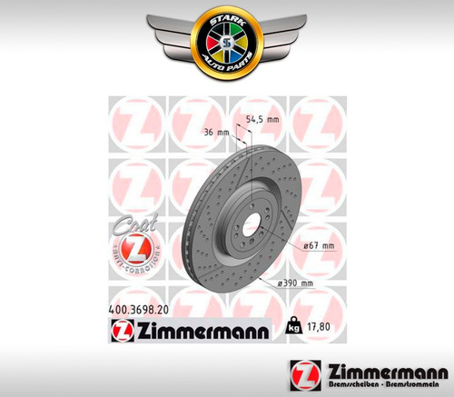 Par Disco De Freio Diant. Mercedes Ml 63 2011-2020 W166