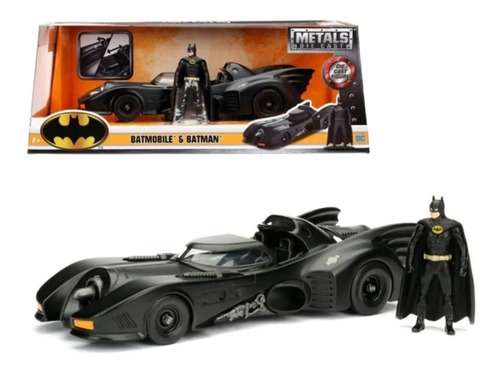 Batimovil  Batmobile & Batman 1989 1:24 Jada 