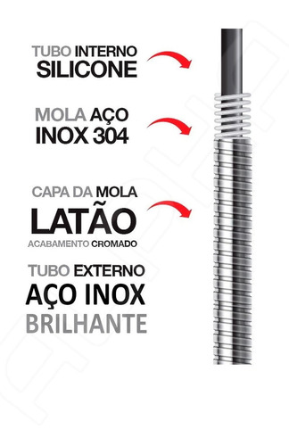Torneira Filtro Cozinha Parede Gourmet Ducha Cromado C-72 Cor Prateado