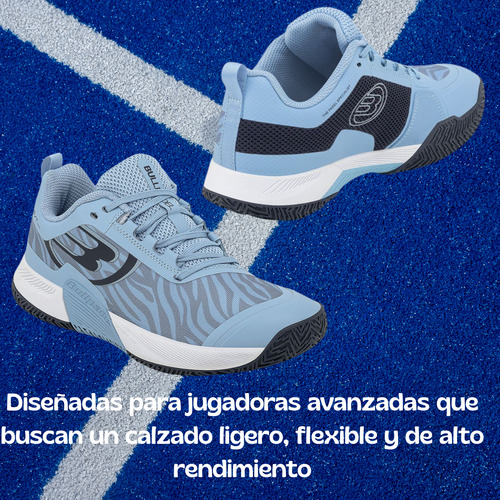 Zapatillas Bullpadel Next Hybrid Pro Azul Claro Mujer