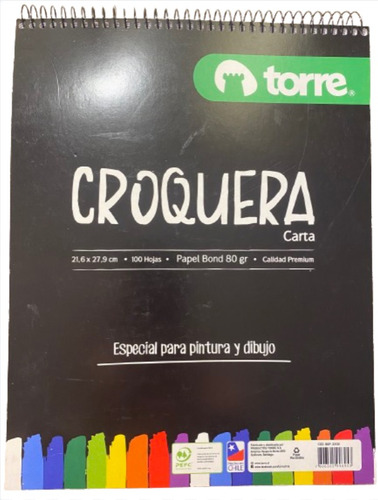 Croquera Torre; Especial Para Pintura Y Dibujo