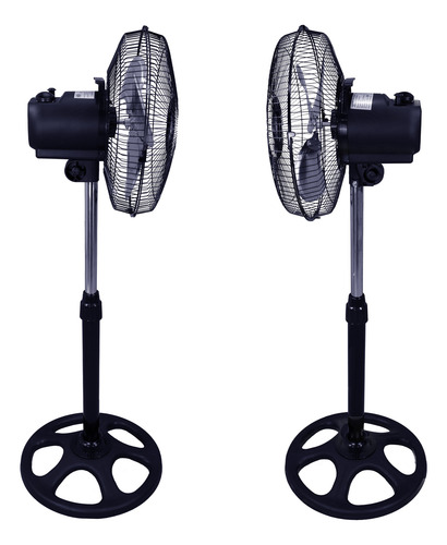 Ventilador 12 Alta Calidad Velocidades Ajustables O81 35 Cm 127v /60hz/45w Negro Aluminio 4