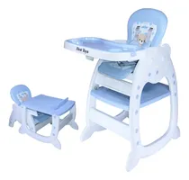 Comprar Silla De Comer Para Bebes Babyfirst Doble Bandeja Carpeta Bf Color Azul Sillas colores divertido