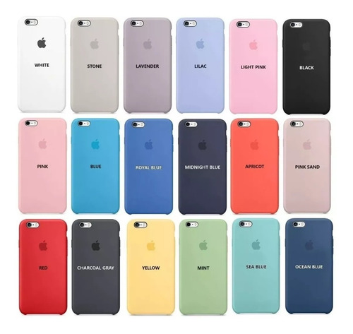 Funda Silicone Case iPhone 8 6s 7 Plus Se + Vidrio Templado