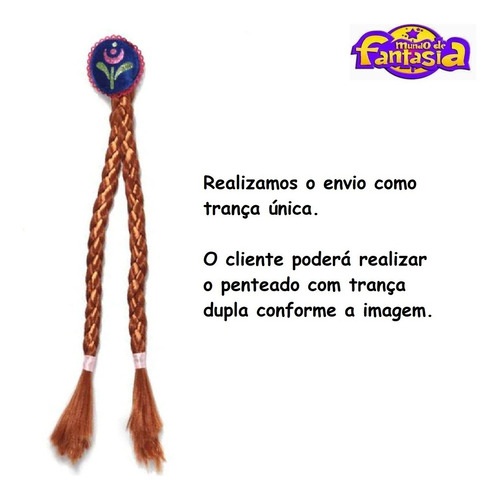 Imagem 4 de 9 de Kit Acessórios Anna Frozen C/ Varinha, Trança, Coroa E Luvas