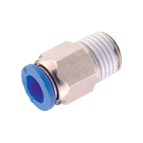 Racor Recto ,manguera 6 Mm Rosca 1/8 Npt. 6mm X 1/8 Npt