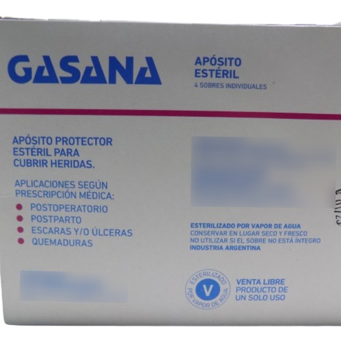 Aposito Quirurgico Gasana 15x20 - 4 Sobres