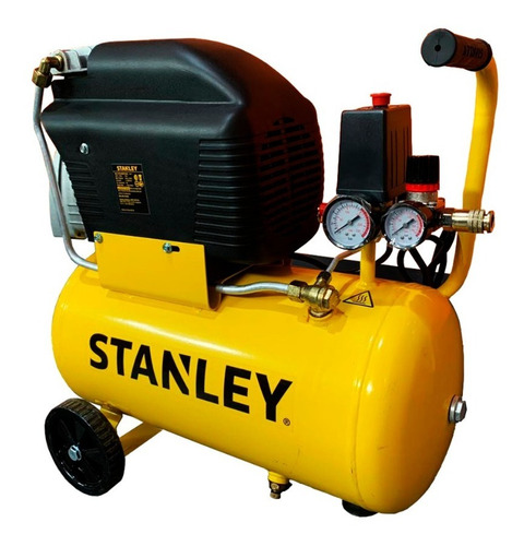 Compresor Stanley 24l 2hp 230v 1500w Con Ruedas Stc005 Color Amarillo Fase eléctrica Monofásica Frecuencia 50 Hz