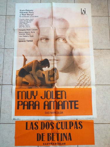 Poster Afiche Cine Argentino - Muy Joven Para Amarte *