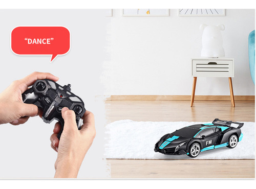 Transform Rc Car Robot, Coche Rc De 2.4 Ghz Con Un Solo Botó