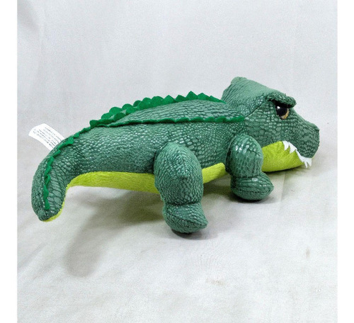 Crocodilo De Pelúcia Verde Com 36 Cm Comprimento Jacaré Cor Preto