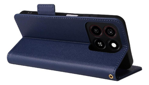Funda Abatible For Zte Blade A55 Con Ranuras Magnéticas De