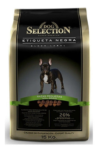 Dog Selection Etiqueta Negra Pequeño 15kg Universal Pets