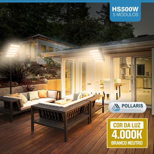 Holofote Refletor Led 500w Branco Neutro 4000k A Prova D'água Ip66 Luminária De Led E Holofote Para Área Externa Com Proteção Contra Água 127/220V Luz De Led