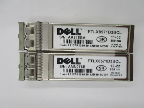 Lot Of 2 Dell 10gb Mmf 10gbase-850nm Sr Sfp Transceiver  LLG