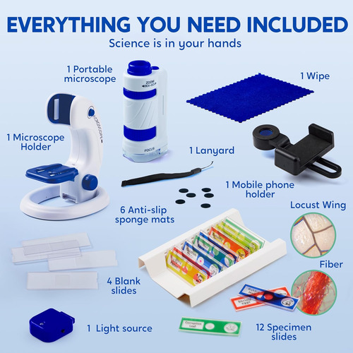 Klever Kits Microscope Explorer Set Para Niños