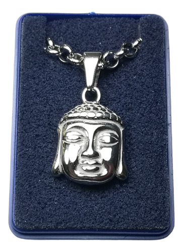 Dije Siddhartha Buda Hindu C/pulsera Todo Acero Qui(p3) Color Plateado