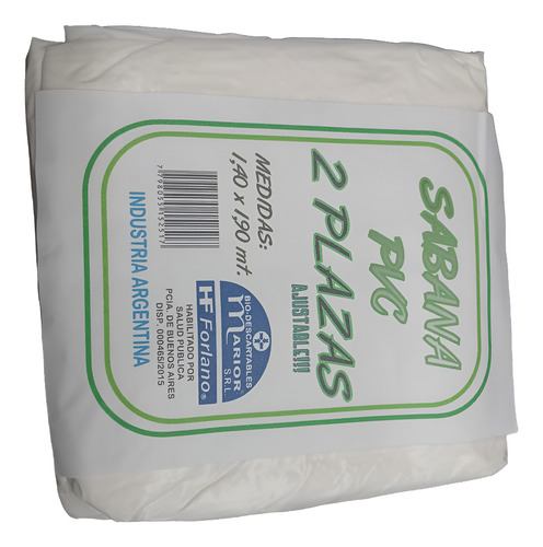 Sabana Protector Cubre Colchon Pvc Impermeable 2 Plazas Hf Blanco Pvc Liso 2 Plazas