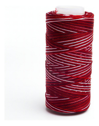 Caja 6 Pzs Hilo Crochet Nylon Sedificado Selanusa Color Rojo/blanco