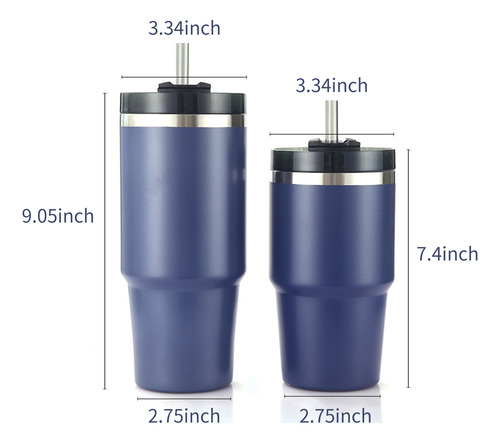 Taza De Viaje De Acero Inoxidable Aislante De 30 Oz Con Tapa