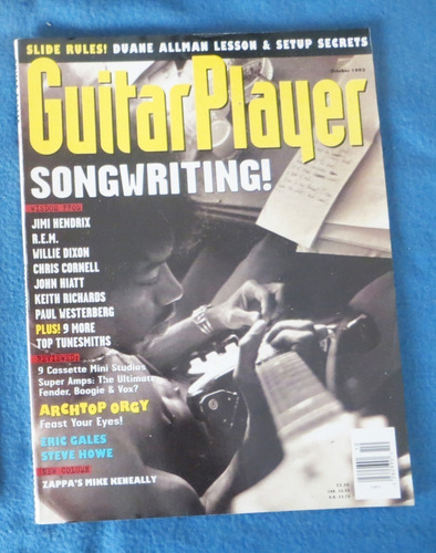 Jimi Hendrix Keith Richards Revista Guitar Player Usa 1993