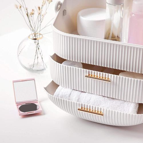 Massy Egg Shape(oval) Makeup Storage Box, Countertop Portab. Color MBOX-Ship From California
