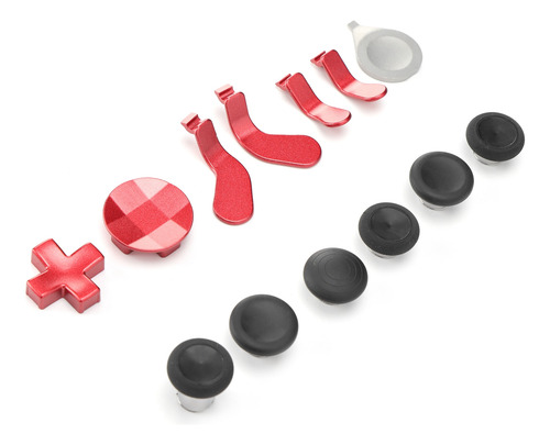 Conjunto De Botões De Controle De Jogo Vermelho E Vermelho,