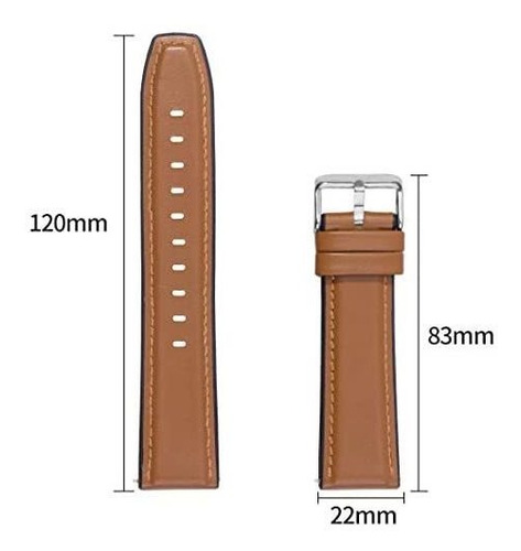 Imagen 8 de 8 de Jtlong88 Compatible Con Huawei Reloj Gt2 42mm / 42mm Honor M