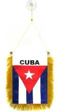 Imagen 1 de 1 de Az Flag Cuba Mini Banner 5.9 X 3.9 In - Banderin Cubano 5.