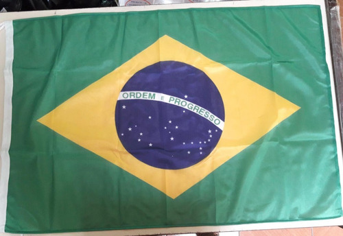 Imagen 1 de 2 de Bandera Brasil Ordem Eprogresso Original 90 X 150cm