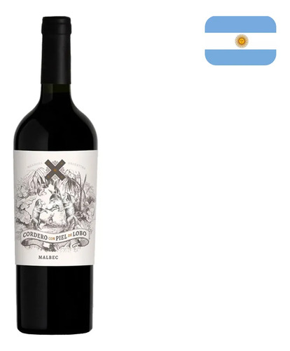 Vinho Tinto Cordeiro Con Piel De Lobo Malbec 750 Ml