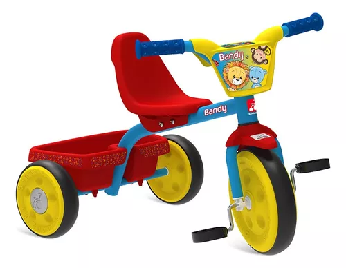 Triciclo Escolar 3 Roda Velotrol Pega Carona Motoca Infantil