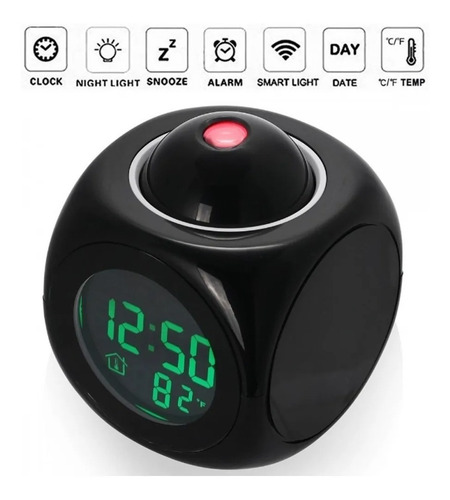 Imagen 6 de 9 de Reloj Despertador Multifuncional Digital Lcd