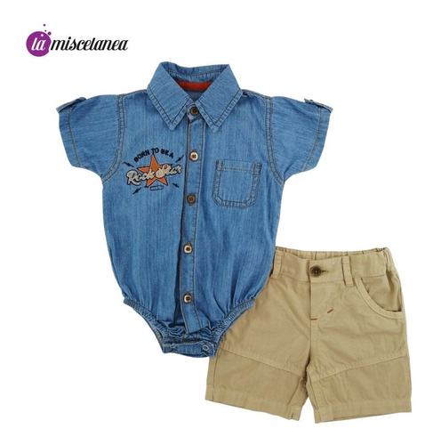 Conjunto De Camisa Y Short Para Niños Y Bebés