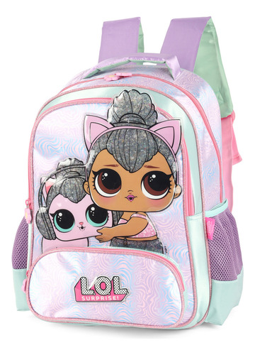 Mochila Costas G Boneca Lol Surprise Pet Luxcel Is41191 Cor Violeta