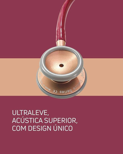 Imagem 5 de 5 de Estetoscópio Pro Lite Vinho Champagne Spirit