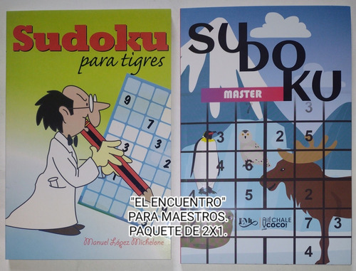 Sudoku Master Y Tigres/ Juegos Destreza Mental/ 2x1.