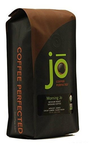 Mañana Jo 12 Oz, Orgánica Desayuno Mezcla Café Molido, Medio