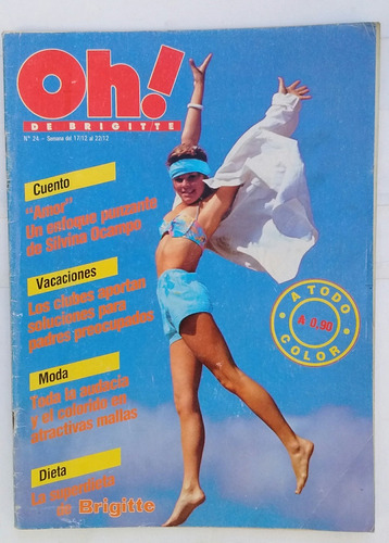 Revista Oh! De Brigitte Nu 24 Diciembre 1985 Silvina Ocampo