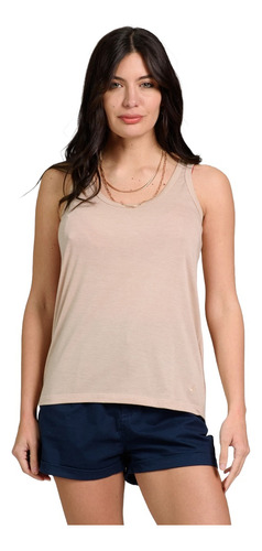 Musculosa Jersey Flamé Algodón Mujer Brooksfield Bm1017