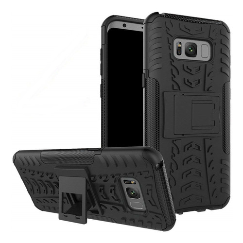 Capa Capinha Case Hybrid Galaxy S8+ S8 Plus 6.2 Anti Impacto Cor Todo preto