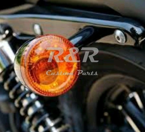 Pisca Seta Led Harley 883 1200 Iron Sportster Preto - Par