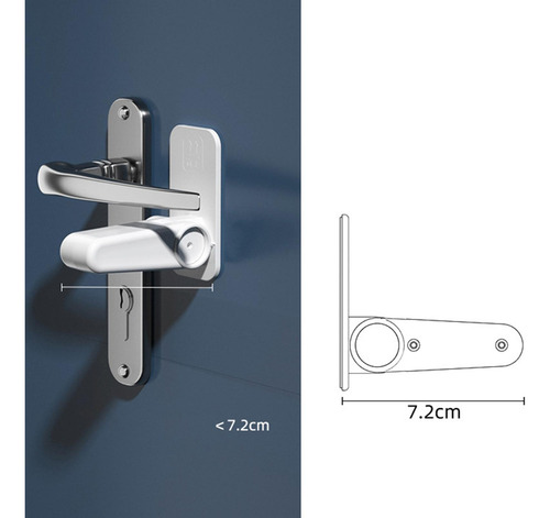2 Paquete De 2-6 Manijas Para Niños, Cerradura De 2 Piezas
