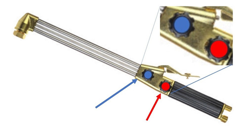 Llave Reguladora Para Soplete De Oxicorte, Perilla Regulador