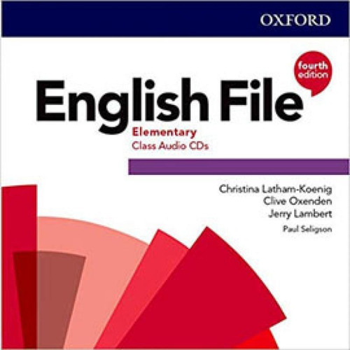 English File Elementary - Class Audio Cds (3) - Fourth Editi, De Oxenden, Clive / Latham-koenig, Christina / Lambert, Jerry. Editora Oxford University Press Do Brasil, Capa Mole Em Inglês