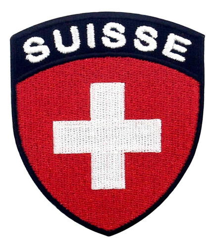 Parche De Escudo De Bandera De Suiza Bordado Apliques D...
