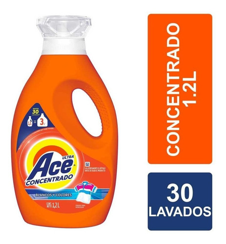 Jabon Liquido Ace Ultra Concentrado 1,2 Lt - 30 Lavados