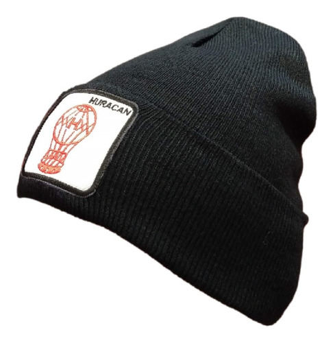 Imagen 4 de 4 de Gorro Lana Huracán Negro