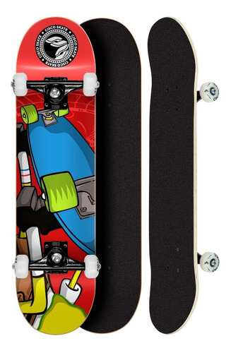 Patines Cisco Bob 8.0 Semi Pro de hasta 120 kg, color rojo